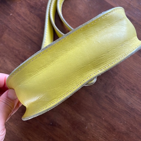 Fossil Austin Small Flap Crossbody Bag in Citrus Yellow - Picture 6 of 13